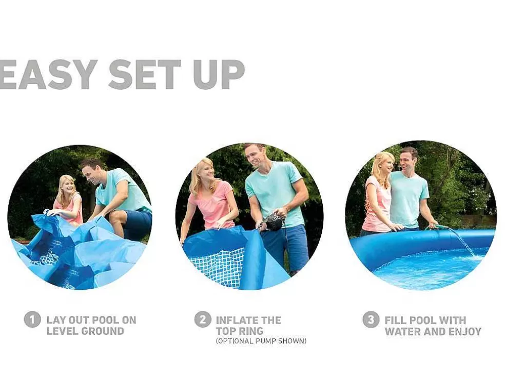 Intex 28132Np - Piscina Redonda Easy Set Com Bomba Filtro, 366X76 Cm* Piscina