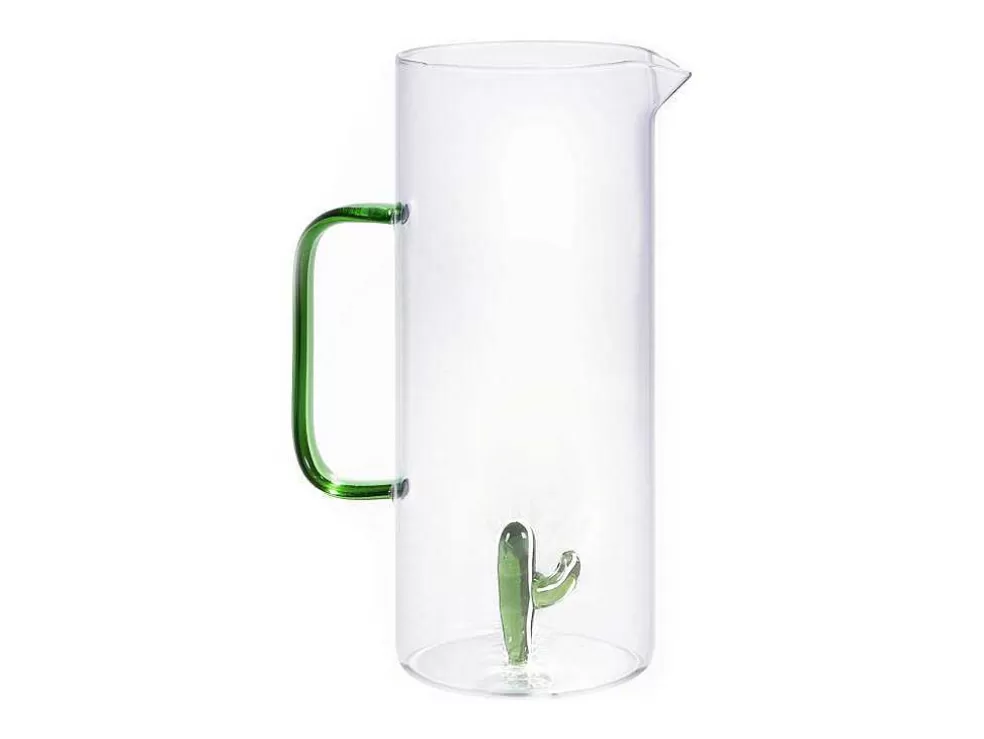 OZAIA Jarro De Vidro Com Cacto Transparente E Verde O14,5 X A24 Cm - Olata* Louça E Utensílios De Cozinha