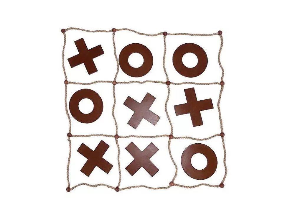 Vente-unique Jogo De Tabuleiro Gigante Jogo Do Galo C80 X L80 - Kindo* Jogo De Exterior