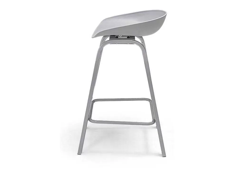Frankystar Kiel - Conjunto De 4 Bancos De Design Em Metal E Pp Cinzento* Bancos De Bar