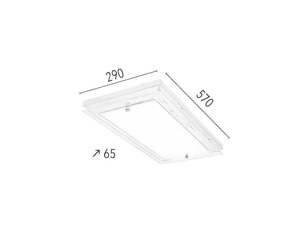EPIKASA Lampada De Tecto Finn Cork, Cortica, Branco, 57X29X6,5 Cm, * Promoções Decoração
