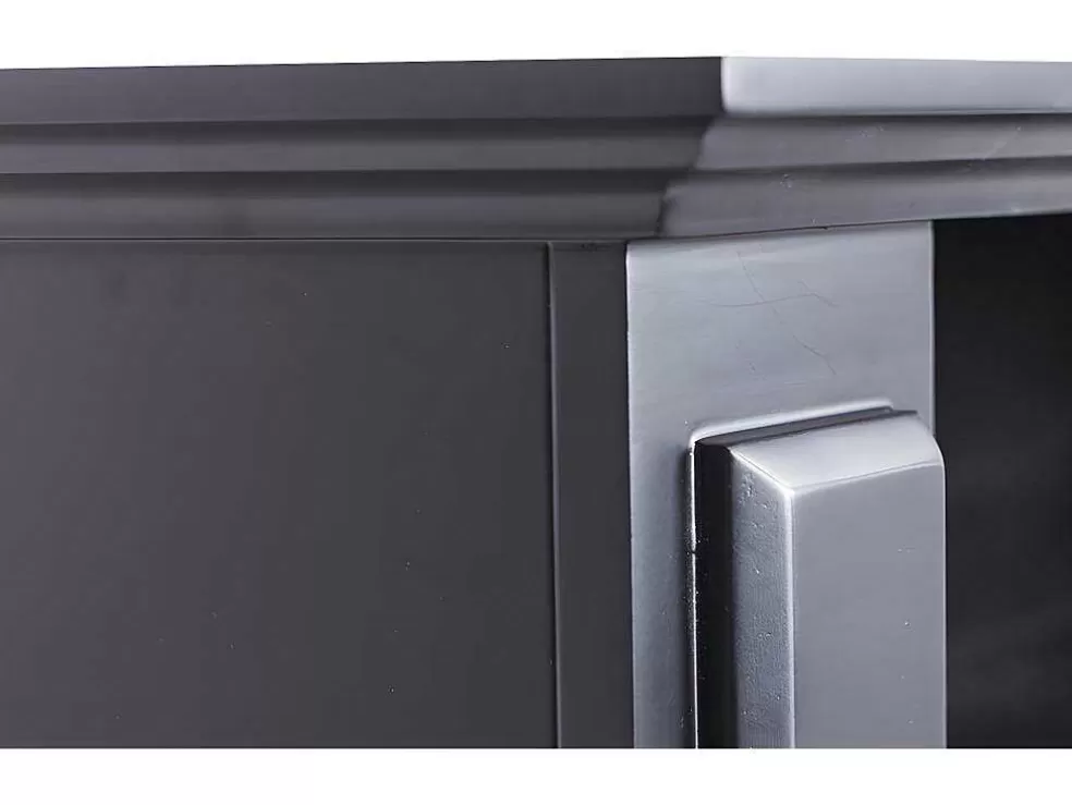 FLAMATECH Lareira Elétrica De Chao Lopevi - Com Cornija - C99 X L25 X A82,5 Cm - Preto* Lareira Elétrica