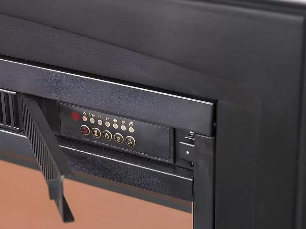 FLAMATECH Lareira Elétrica De Chao Lopevi - Com Cornija - C99 X L25 X A82,5 Cm - Preto* Lareira Elétrica