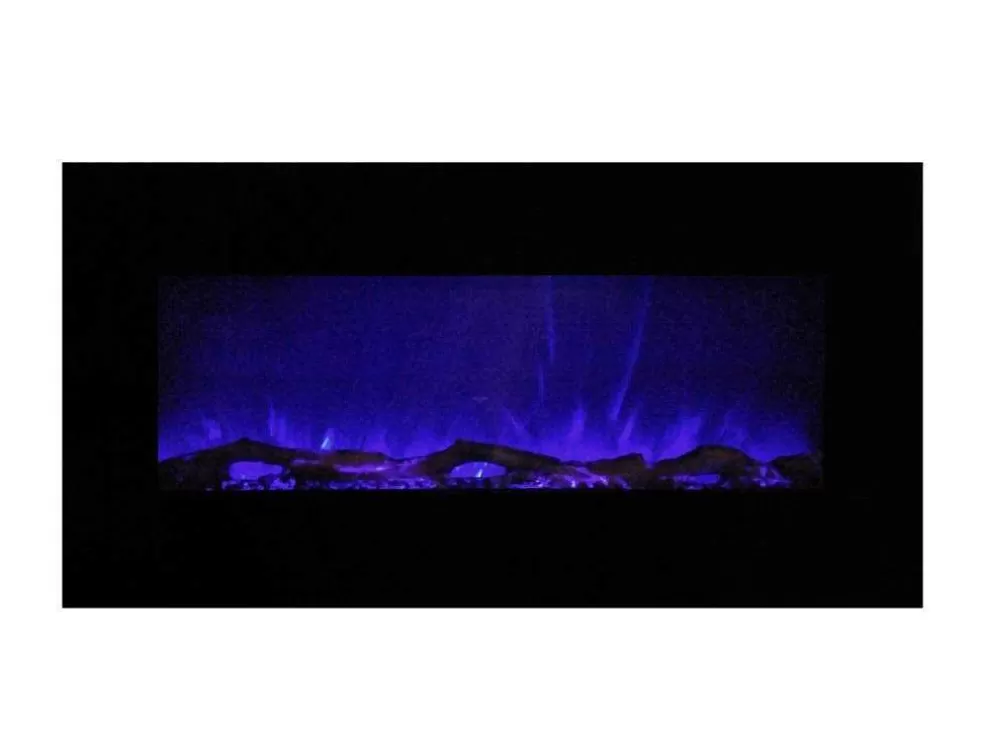 FLAMATECH Lareira Elétrica Lalita - C110 X L14 X A49 Cm - Preta* Lareira Elétrica