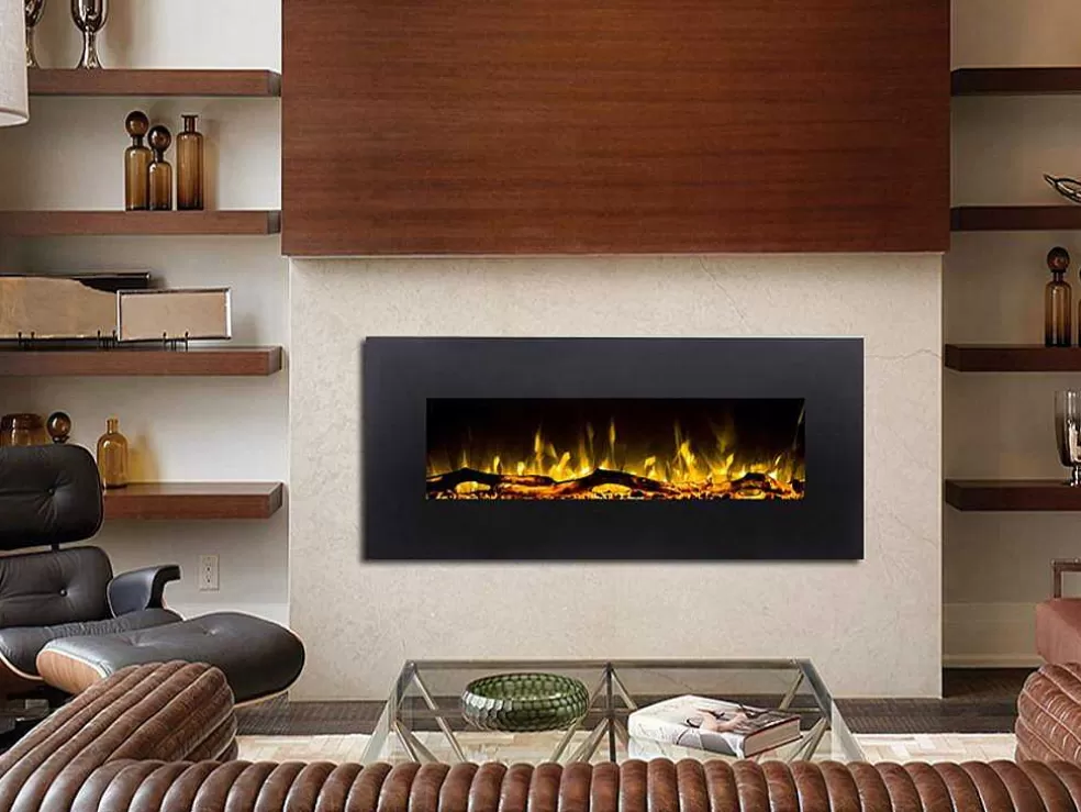 FLAMATECH Lareira Elétrica Lalita - C110 X L14 X A49 Cm - Preta* Lareira Elétrica