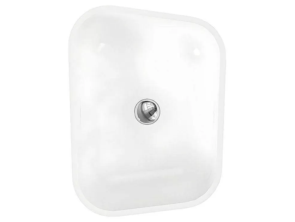 Shower & Design Lavatório Com Pe Retangular Em Solid Surface Cor Branco - Tilicho* Promoções Casa De Banho & Bem-Estar