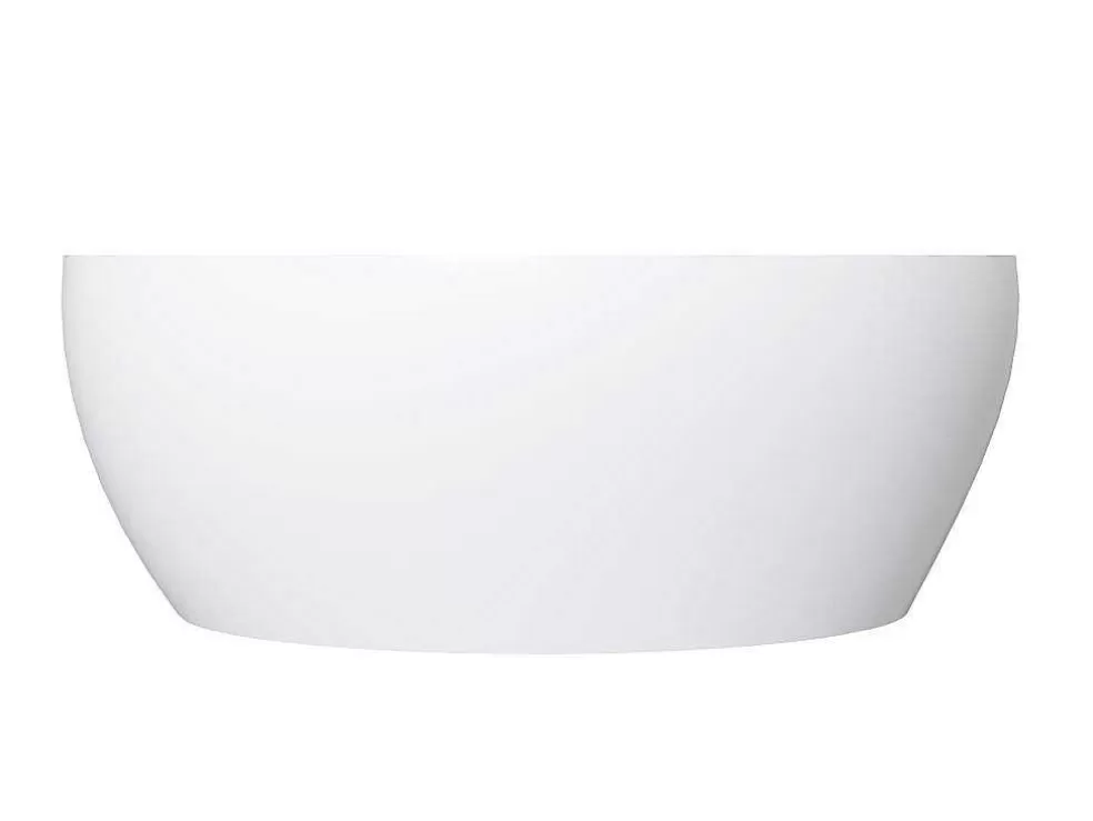 Shower & Design Lavatório De Casa De Banho Oval Em Solid Surface Cor Branco De 58 Cm - Sengli* Lavatório