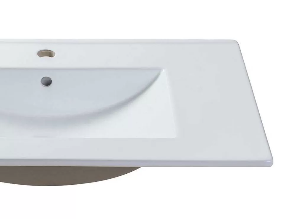 Shower & Design Lavatório De Encastrar Retangular Branco Em Ceramica 81 X 46,5 Cm - Motiac* Lavatório