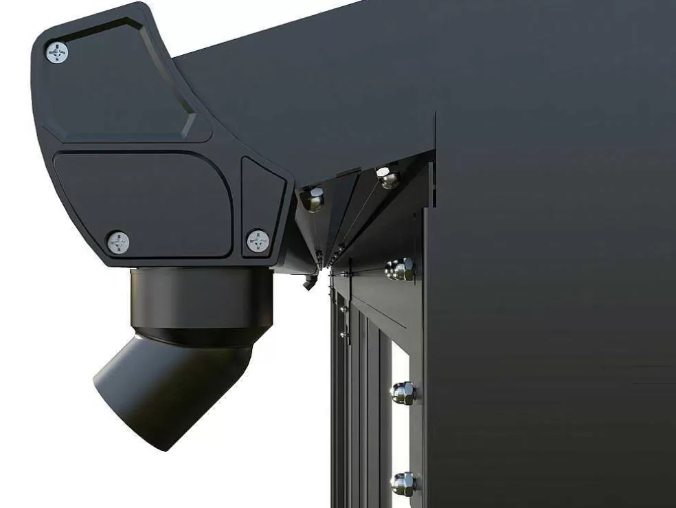 EXPERTLAND Marquise Em Aluminio E Policarbonato Com Protecao Uv 15,8 M Antracite - Mathilda* Pérgola, Coreto, Quiosque