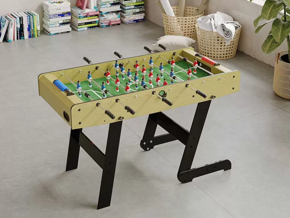 Vente-unique Matraquilhos Dobraveis Cor Natural Claro Em Mdf De C121 X L61 X A79 Cm - Horton* Jogo De Interior