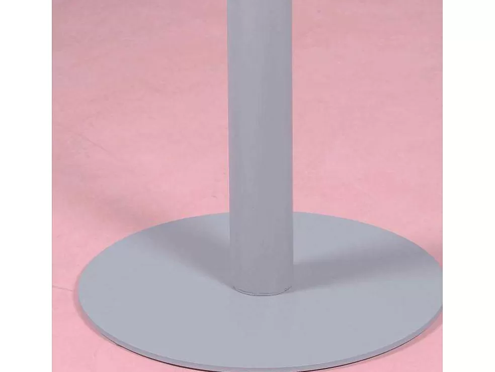 Vente-unique Mesa Alta Industrial Em Aco Com 76 Cm De Altura - Brandon - Cinza* Móvel De Cozinha
