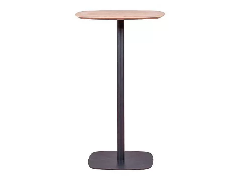 Vente-unique Mesa Alta Para Bar Estilo Industrial, 106Cm De Altura E 60X60Cm - Pub - Carvalho* Móvel De Cozinha