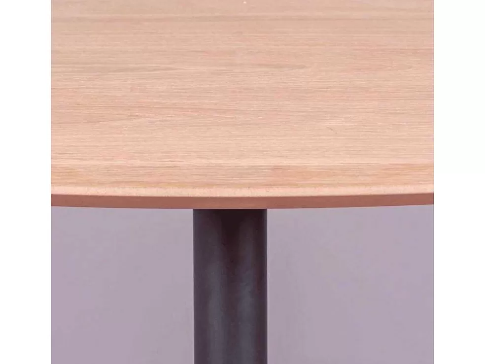 Vente-unique Mesa Alta Para Bar Estilo Industrial, 106Cm De Altura E 60X60Cm - Pub - Carvalho* Móvel De Cozinha