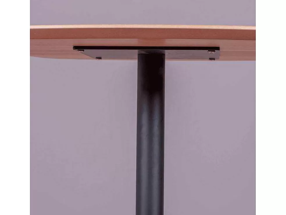 Vente-unique Mesa Alta Para Bar Estilo Industrial, 106Cm De Altura E 60X60Cm - Pub - Carvalho* Móvel De Cozinha