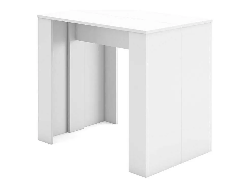 Skraut Home Mesa Consola Extensivel, 220, Para 10 Péssoas, Mesa De Jantar, Branco* Mesa De Jantar