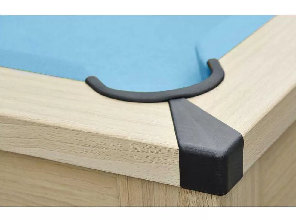 Vente-unique Mesa Convertivel - Mesa De Bilhar E De Ping Pong Balthazar - 213*112*81.5 Cm - Azul* Mesa De Jantar