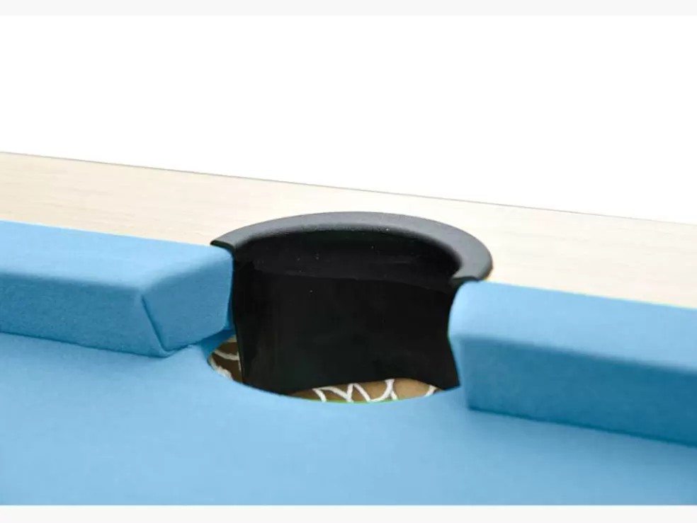 Vente-unique Mesa Convertivel - Mesa De Bilhar E De Ping Pong Balthazar - 213*112*81.5 Cm - Azul* Mesa De Jantar