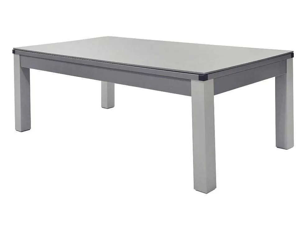 Vente-unique Mesa Convertivel - Mesa De Bilhar E De Ping Pong Balthazar - 213*112*81.5 Cm - Cinzento* Mesa De Jantar