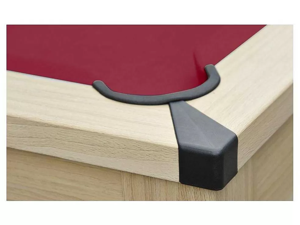 Vente-unique Mesa Convertivel - Mesa De Bilhar E De Ping Pong Balthazar - 213*112*81.5 Cm - Vermelho* Jogo De Interior