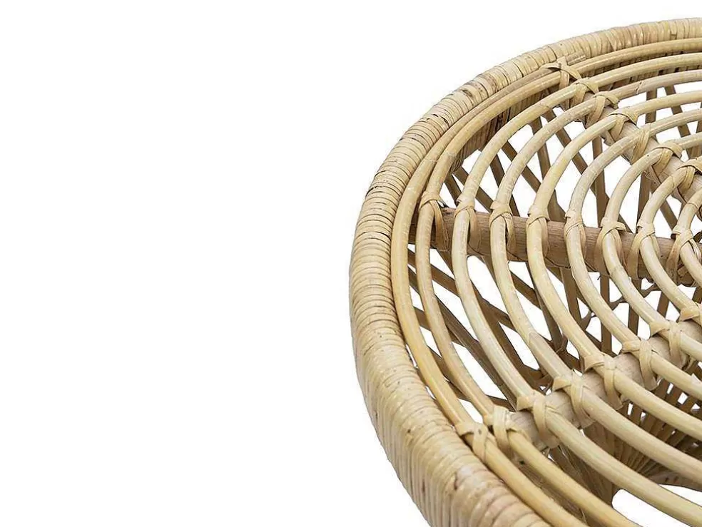 Vente-unique Mesa De Apoio Em Rotim Cor Natural - Giali* Mesa De Apoio