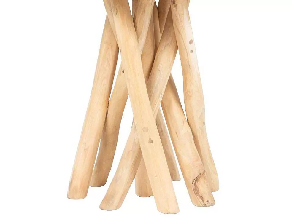 Vente-unique Mesa De Apoio Em Teca Cor Natural - Gayana* Mesa De Apoio