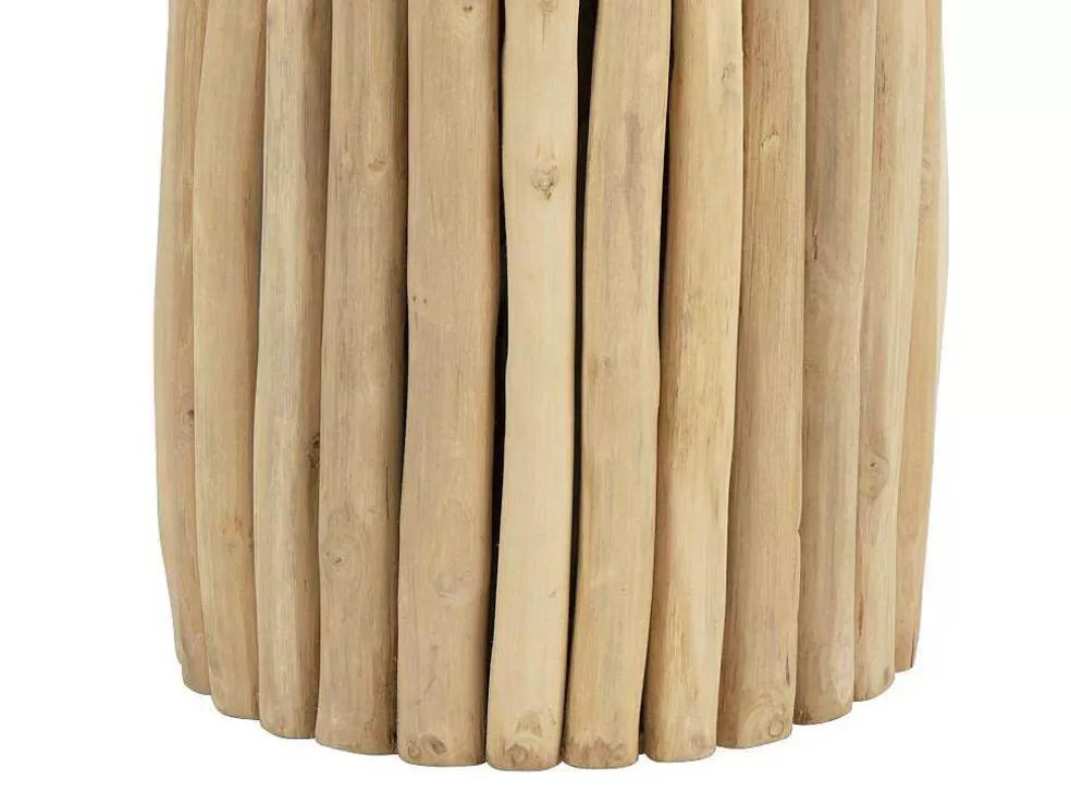 Vente-unique Mesa De Apoio Em Teca Cor Natural - Lutiana* Mesa De Apoio