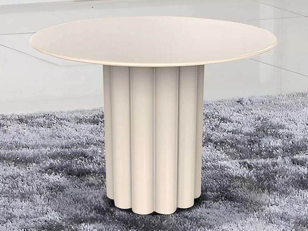 Vente-unique Mesa De Apoio Metal Cor Creme - Wodoli* Mesa De Apoio