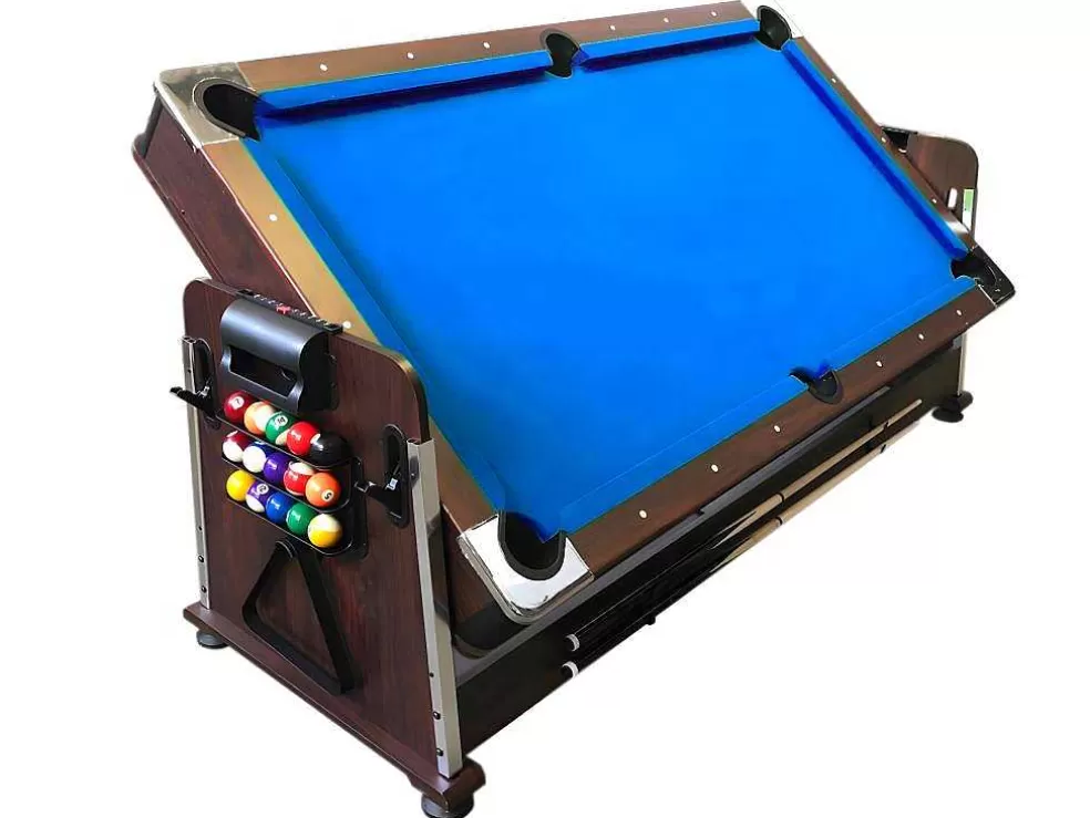 ELITESHOPPING Mesa De Bilhar 7 Pés Multijogo Azul Air Hockey + Ping Pong - Stark* Jogo De Interior