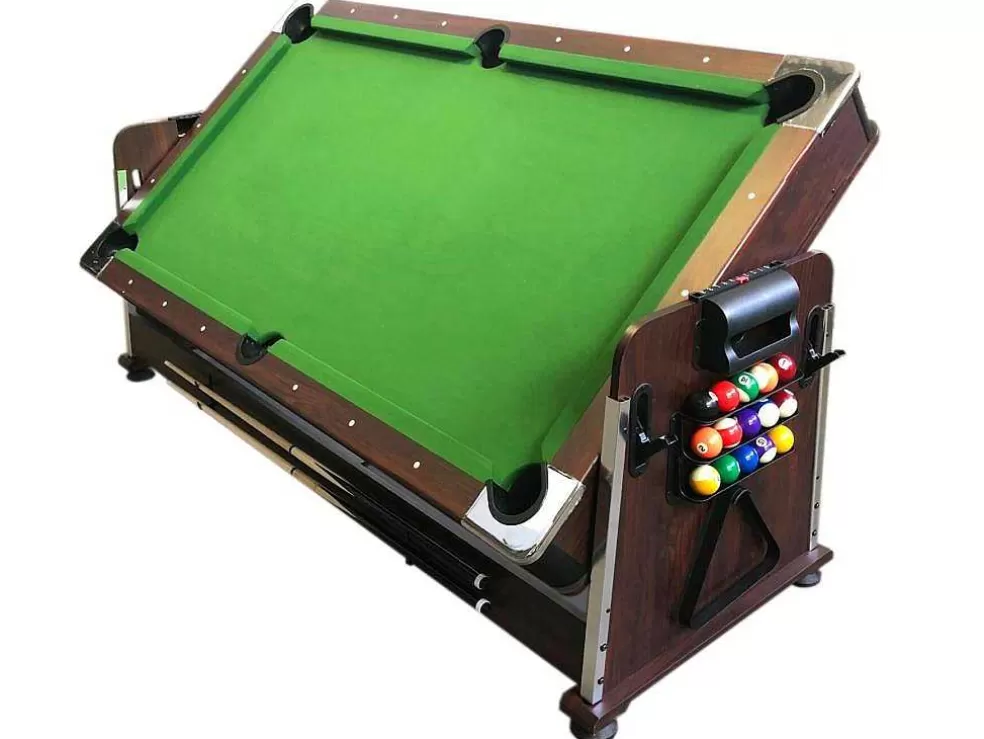 ELITESHOPPING Mesa De Bilhar 7 Pés Multijogo Verde Air Hockey + Ping Pong - Stark* Jogo De Interior