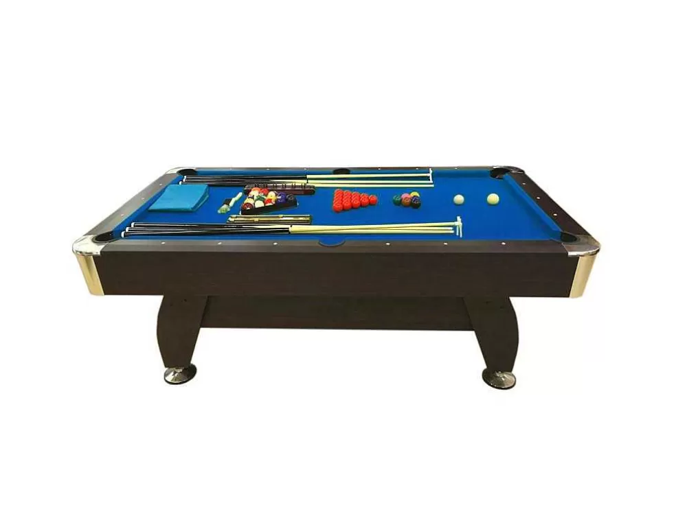 ELITESHOPPING Mesa De Bilhar De 7 Pés Completa Com Acessórios Iron Blue* Jogo De Interior
