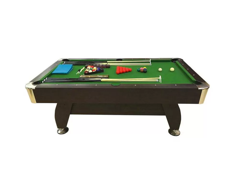 ELITESHOPPING Mesa De Bilhar De 7 Pés Completa Com Acessórios Iron Green* Jogo De Interior