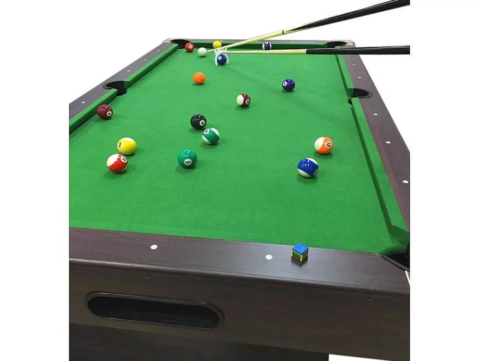 ELITESHOPPING Mesa De Bilhar De 7 Pés Completa Com Acessórios Iron Green* Jogo De Interior