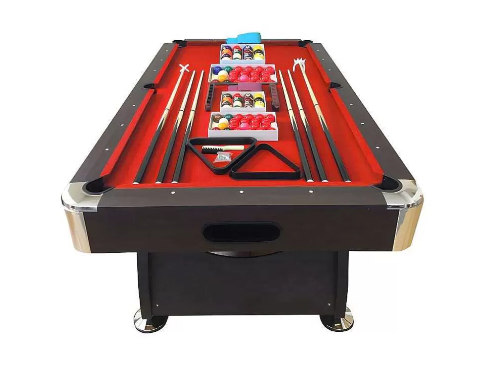 ELITESHOPPING Mesa De Bilhar De 8 Pés Completa Com Acessórios Viper Red* Jogo De Interior