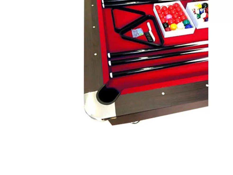 ELITESHOPPING Mesa De Bilhar De 8 Pés Completa Com Acessórios Viper Red* Jogo De Interior