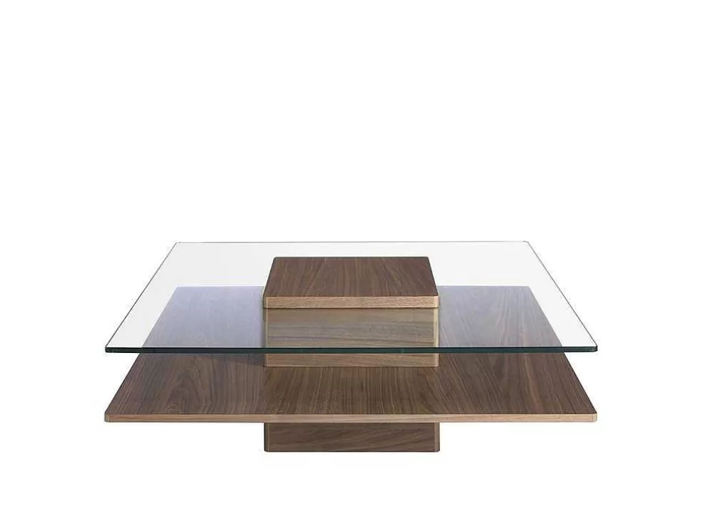Angel Cerda Mesa De Cafe Em Mdf Folheado A Noz Natural, 0,5Mm De EsPéssura 2017* Mesa De Centro