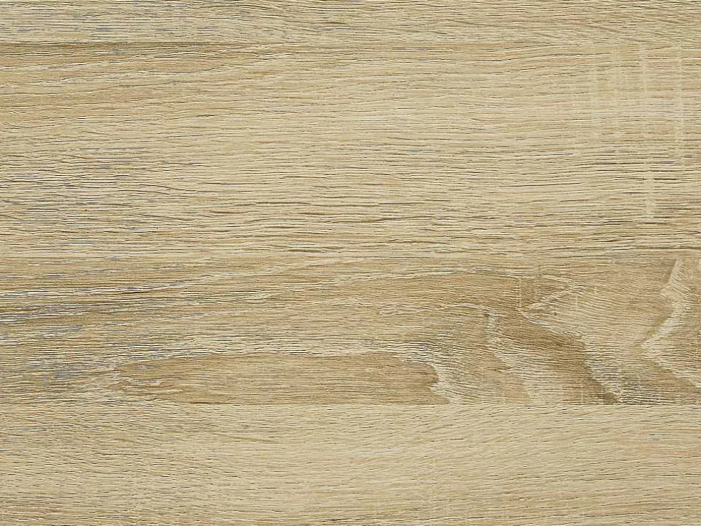 Vente-unique Mesa De Centro Com Tampo Levadico E 1 Gaveta Mdf E Aco Natural E Branco - Balun* Mesa De Centro