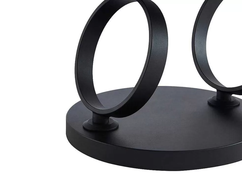 Maison Céphy Mesa De Centro Com Tampos Giratorios, Ceramica, Vidro Temperado Fumado E Metal, Preto E Natural - Joline De Maison Cephy* Mesa De Centro