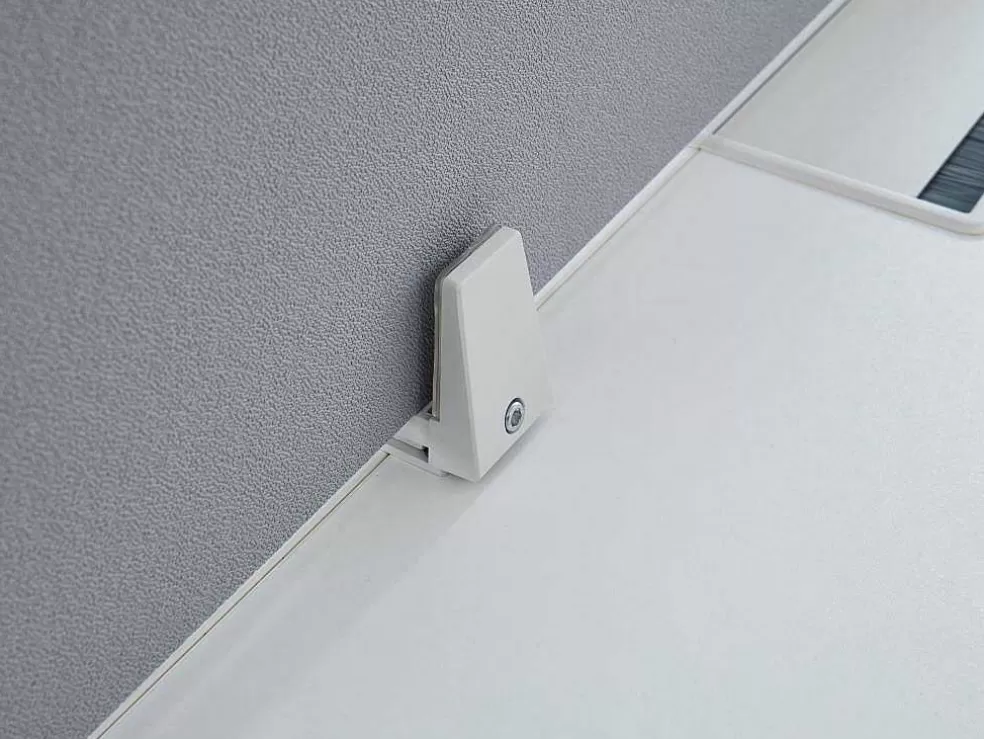 Workēa Mesa De Escritório 4 Péssoas Branco C140 Cm, Com Separador - Downtown* Mobiliário De Escritório