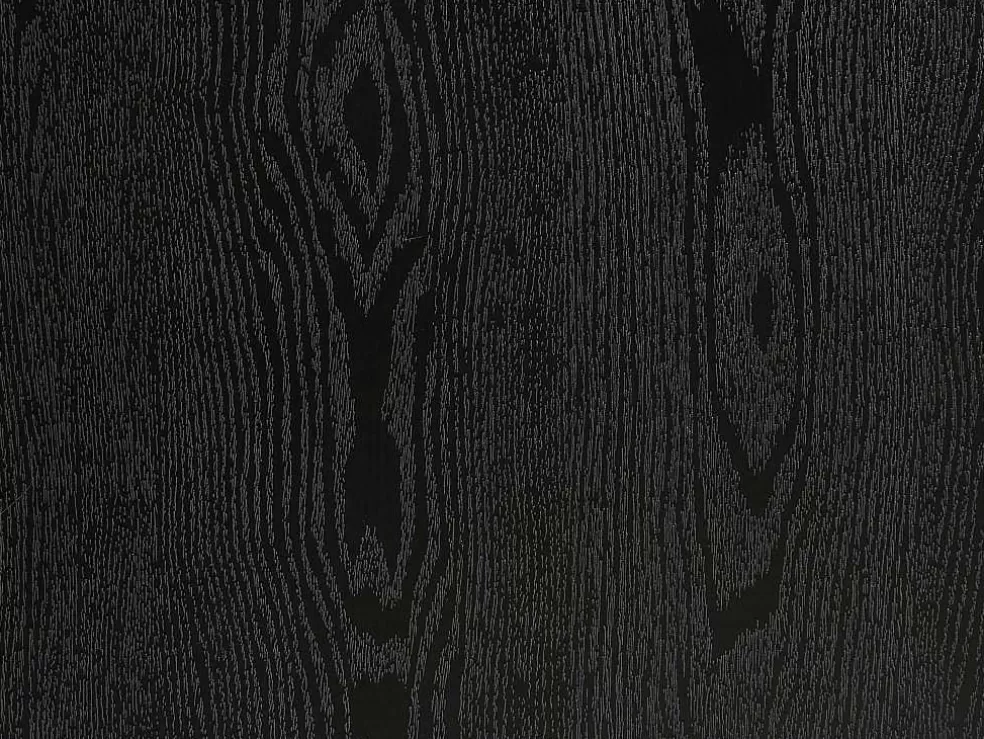 Vente-unique Mesa De Jantar Extensivel 4 A 8 Lugares Em Mdf E Aco Preto - Komoni* Mesa De Jantar