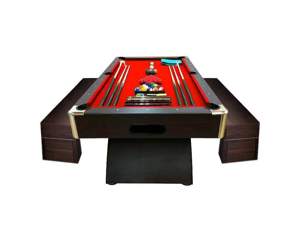 ELITESHOPPING Mesa De Sinuca Moderna De 8 Pés Com Banco De Armazenamento Thanos* Jogo De Interior