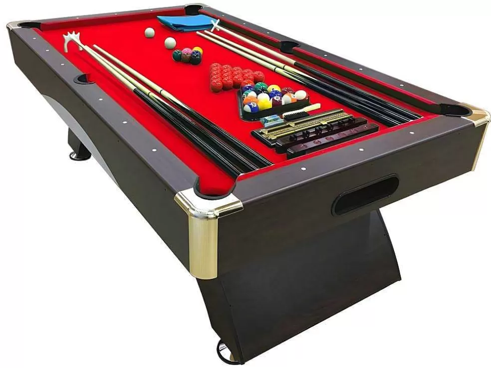 ELITESHOPPING Mesa De Sinuca Moderna De 7 Pés Completa Com Acessórios - Venon* Jogo De Interior