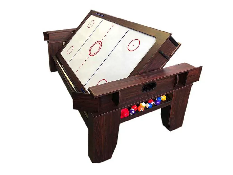 ELITESHOPPING Mesa De Sinuca Multijogos De 7 Pés Com Air Hockey Panther* Jogo De Interior