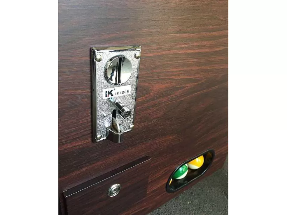 ELITESHOPPING Mesa De Sinuca Verde 8 Pés Com Maquina De Moedas Manual - Atlas* Jogo De Interior