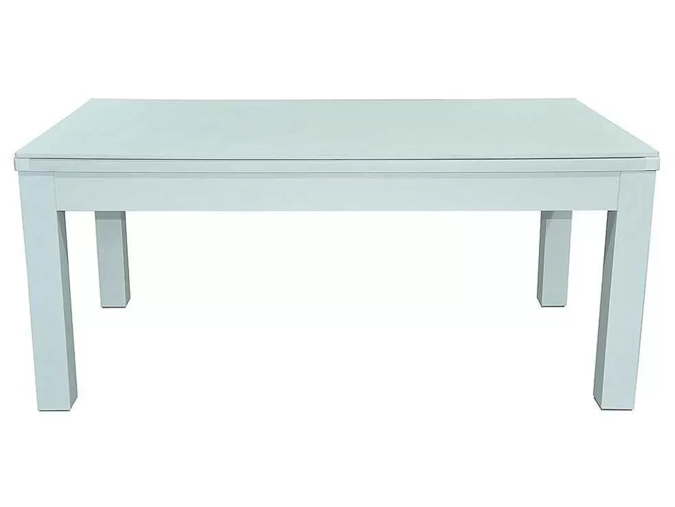 Vente-unique Mesa Transformavel De Bilhar E Pingpong Cor Branca De C182 X L102 X A80 Cm - Henk* Jogo De Interior