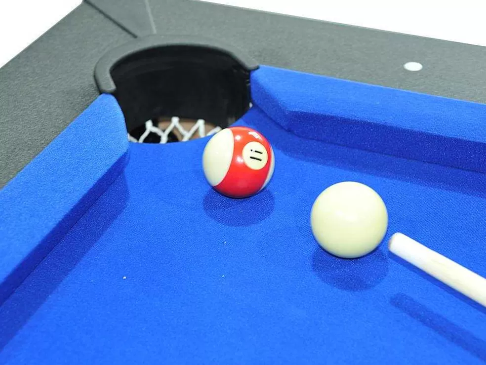 Vente-unique Mesa Transformavel De Bilhar E Ping-Pong Cor Preta De C182 X L102 X A80 Cm - Sousa* Mesa De Jantar