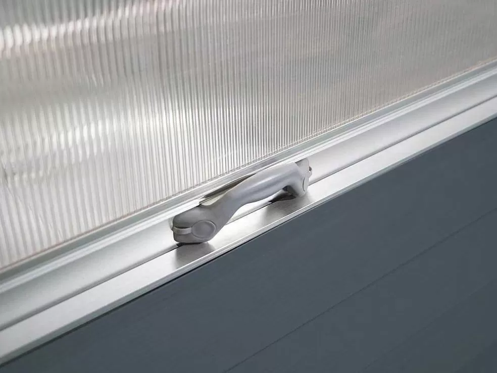 EXPERTLAND Mini Estufa Em Policarbonato E Estrutura Em Aluminio C120 X L120 X A169 Cm Antracite - Genista* Estufas De Jardim