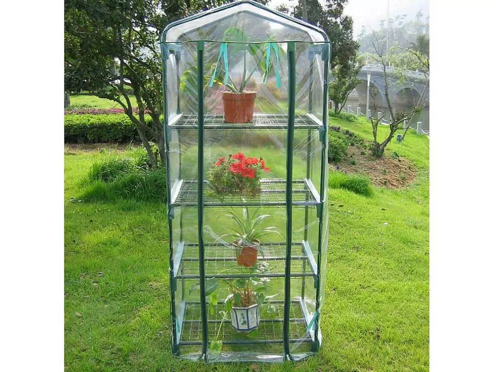 EXPERTLAND Mini Estufa Flexivel De Varanda Com Estrutura Em Aco Tigridia 0,35 M* Estufas De Jardim