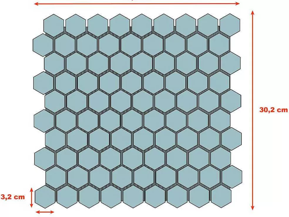 BRICOSOL Mosaico De Chao E De Parede Em Marmore Cinza Antracite Pack De 1 M - Caralis* Mosaico