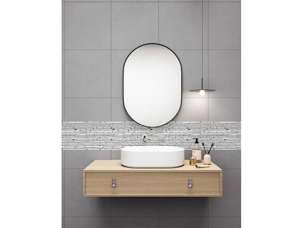BRICOSOL Mosaico De Chao E De Parede Em Marmore Cor Creme Pack De 1 M - Moyali* Mosaico
