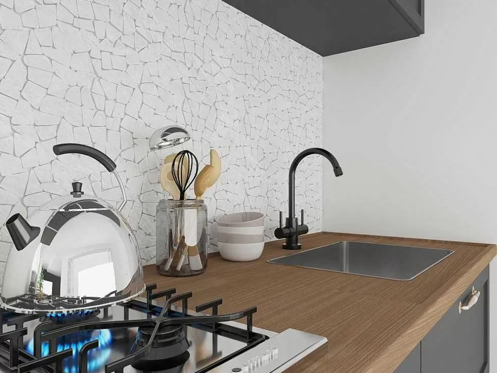 BRICOSOL Mosaico De Chao E Parede Poesy Em Marmore Natural - Creme - Pack De 1 M* Mosaico